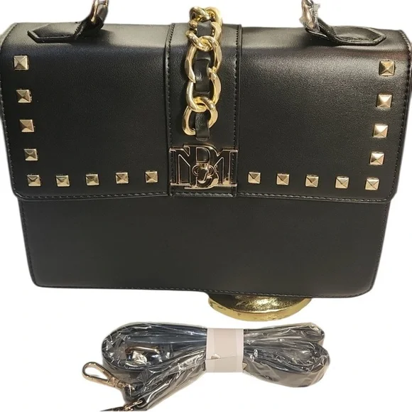 Badgley Mischka 2 way studded bag NWT - Picture 1 of 6